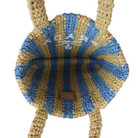 Prada Raffia Logo Tote Small