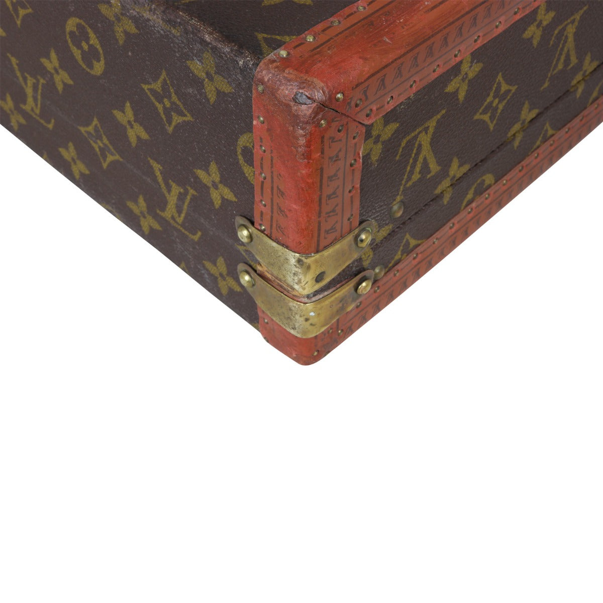 Louis Vuitton President Classeur Briefcase Monogram Corner Closeup