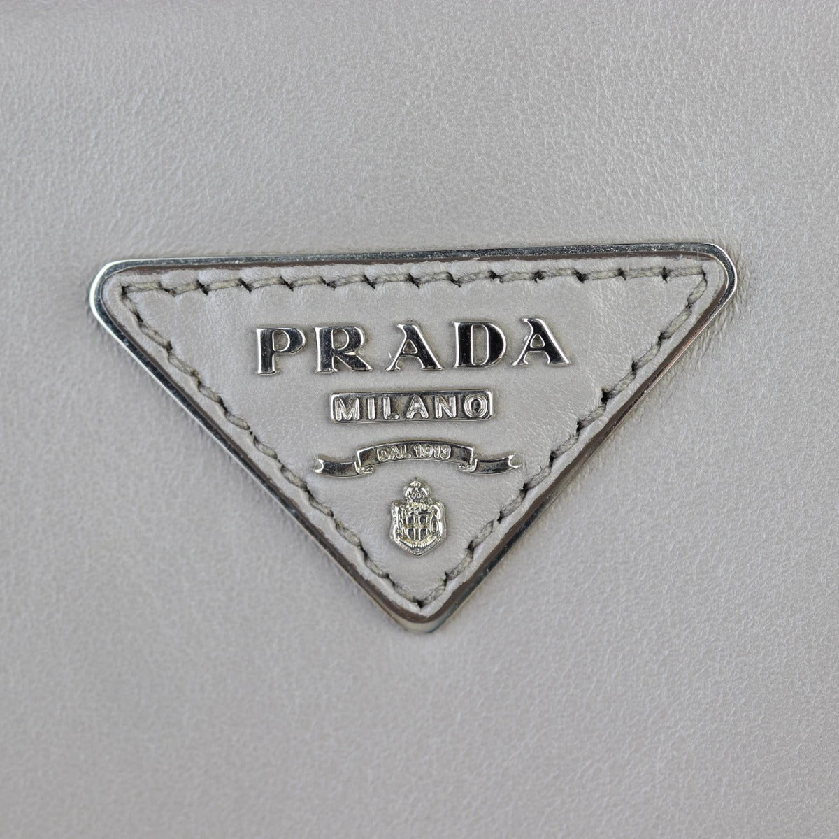 Prada Tassel Twin Pocket Calfskin Tote Small