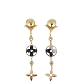 Louis Vuitton Idylle Blossom 18k Yellow, White & Rose Gold Diamond Earrings
