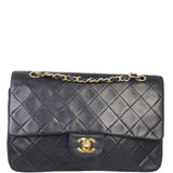 Chanel Classic Double Flap Medium | Black Vintage Lambskin