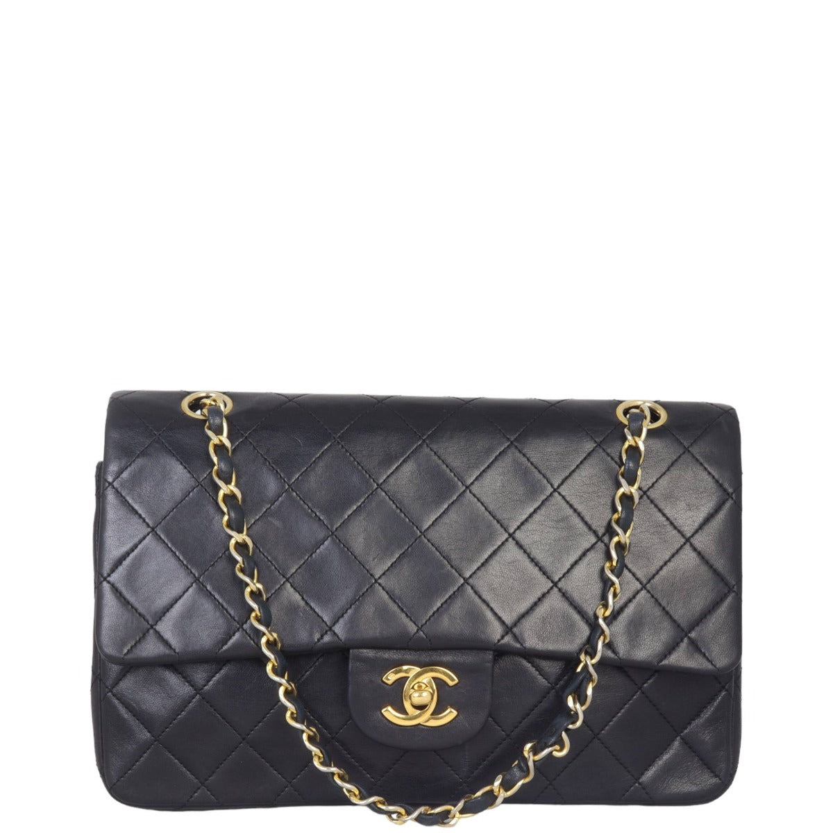 Chanel Classic Double Flap Medium | Black Vintage Lambskin