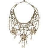 Chanel Chain and Pearl Bib Necklace
