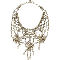 Chanel Chain and Pearl Bib Necklace