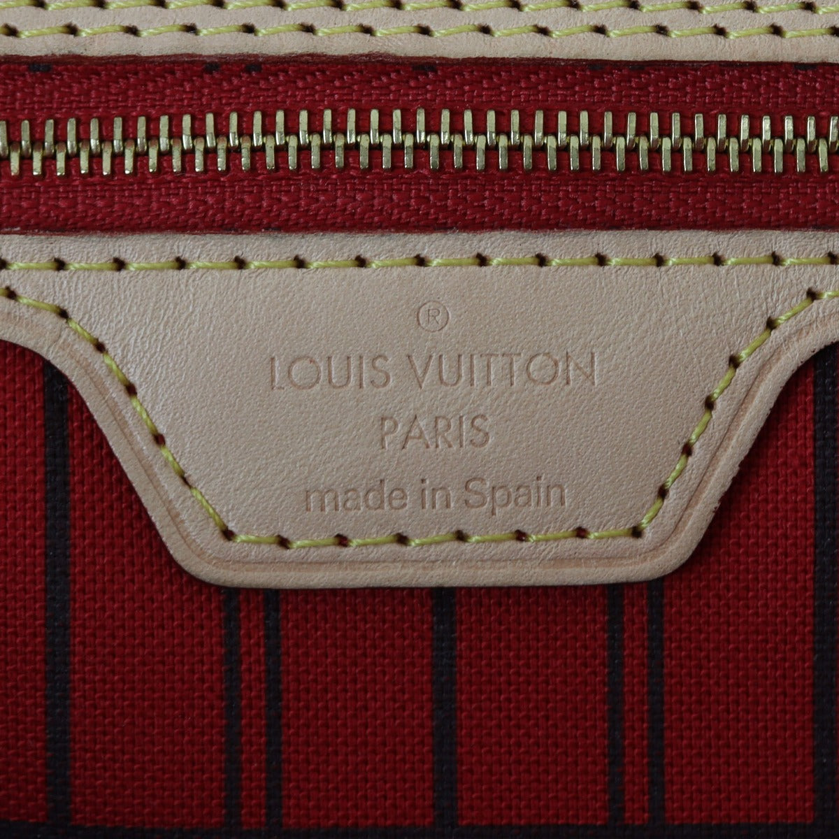 Louis Vuitton Neverfull MM Monogram Interior Stamp