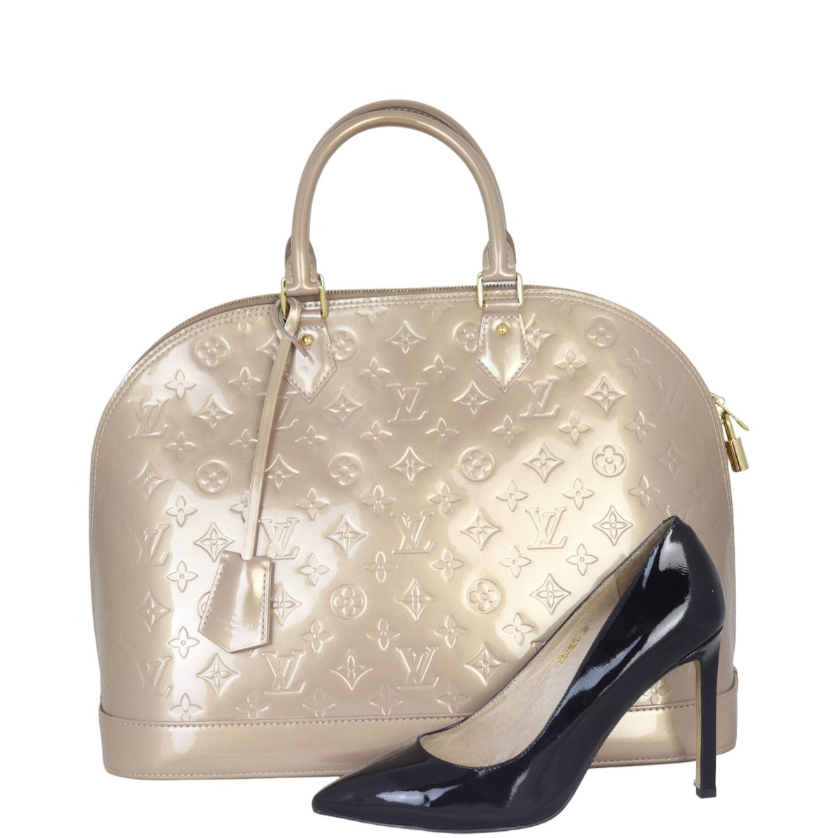 Louis Vuitton Alma GM Monogram Vernis | Beige