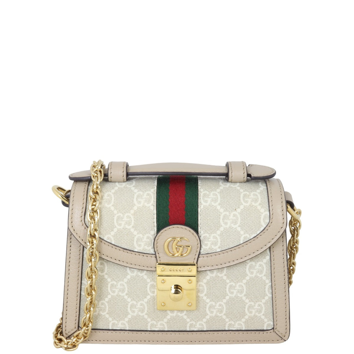 Gucci GG Supreme Ophidia Lock Mini Shoulder Bag