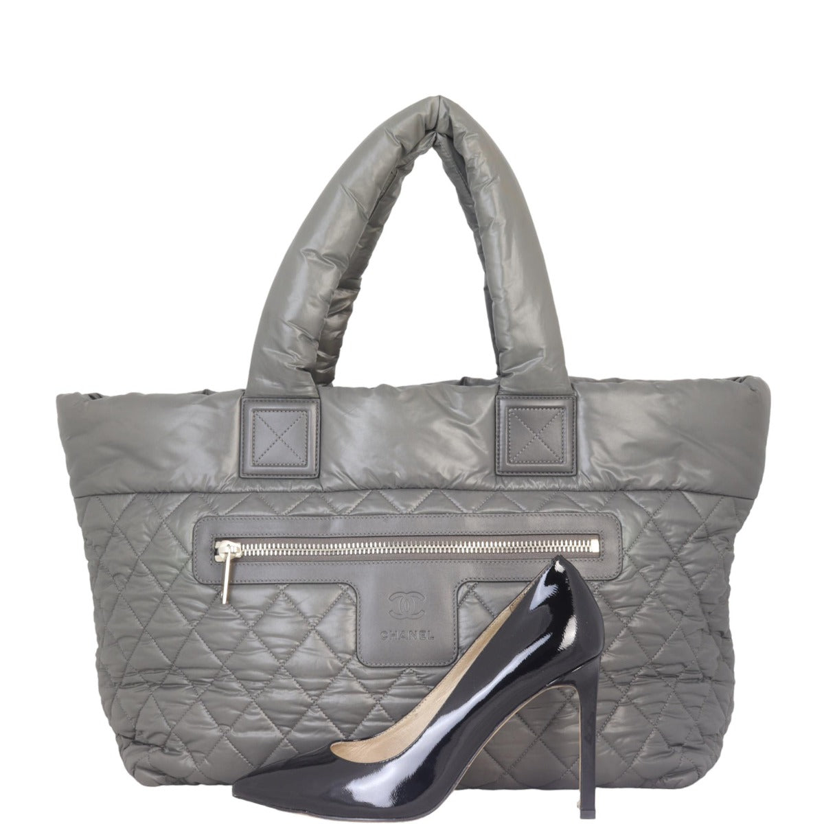 Chanel Coco Cocoon Reversible Tote | Grey Green