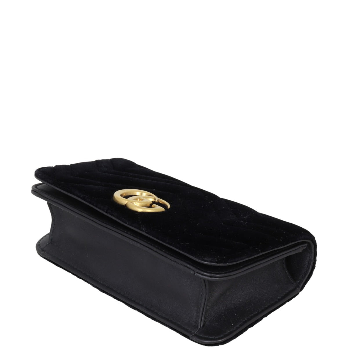 Gucci GG Marmont Velvet Super Mini Shoulder Bag