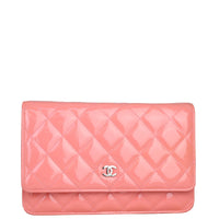 Chanel Classic Wallet on Chain Patent Front