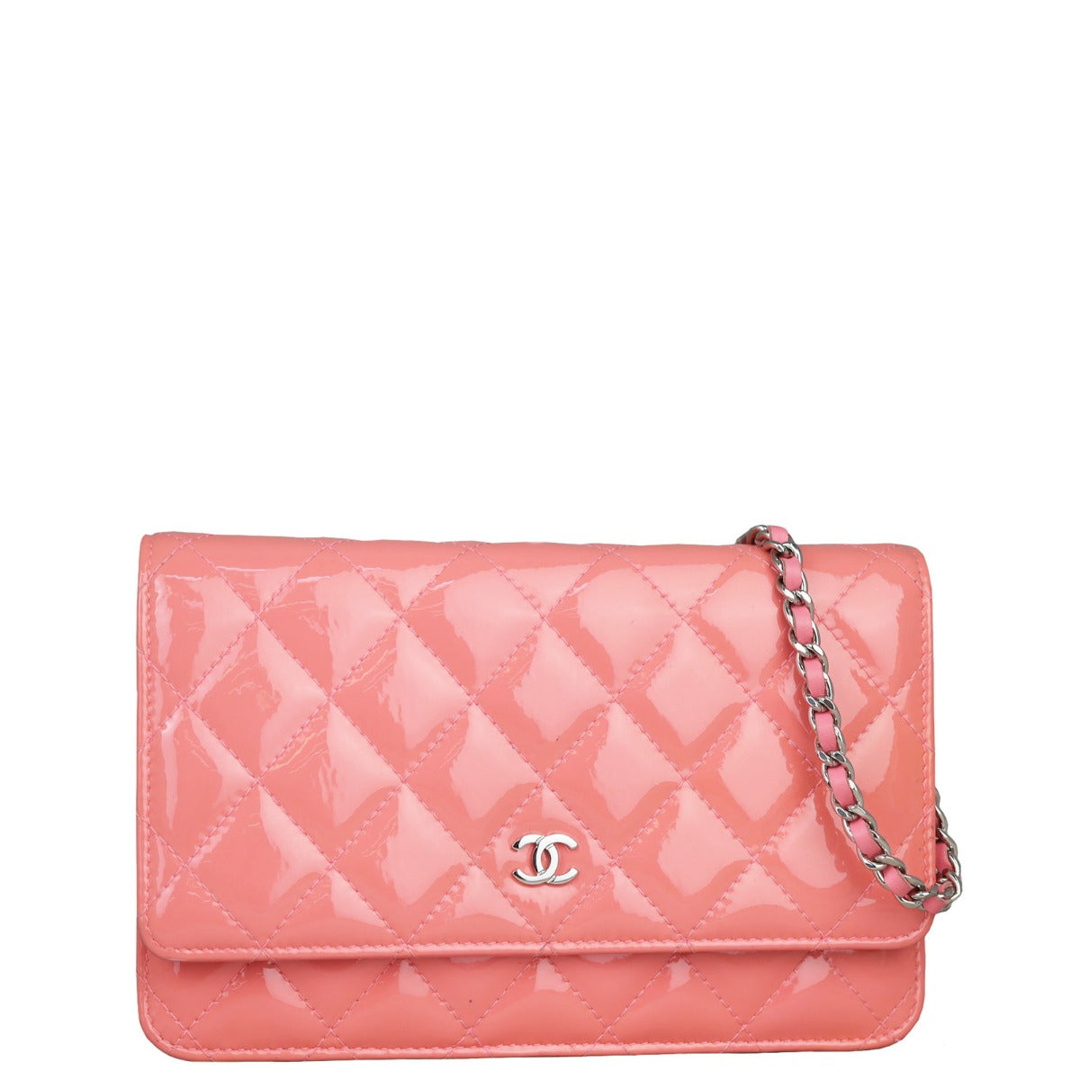 Chanel Classic Wallet on Chain Patent Front