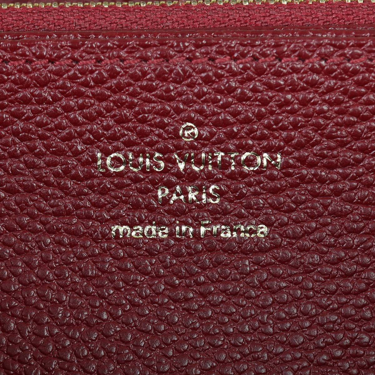 Louis Vuitton Clemence Wallet Monogram Empreinte Interior Stamp