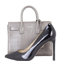 Saint Laurent Sac de Jour Nano Croc-Embossed