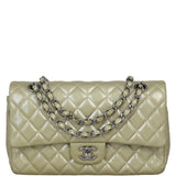 Chanel Classic Double Flap Medium Patent | Metallic Champagne