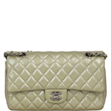 Chanel Classic Double Flap Medium Patent | Metallic Champagne