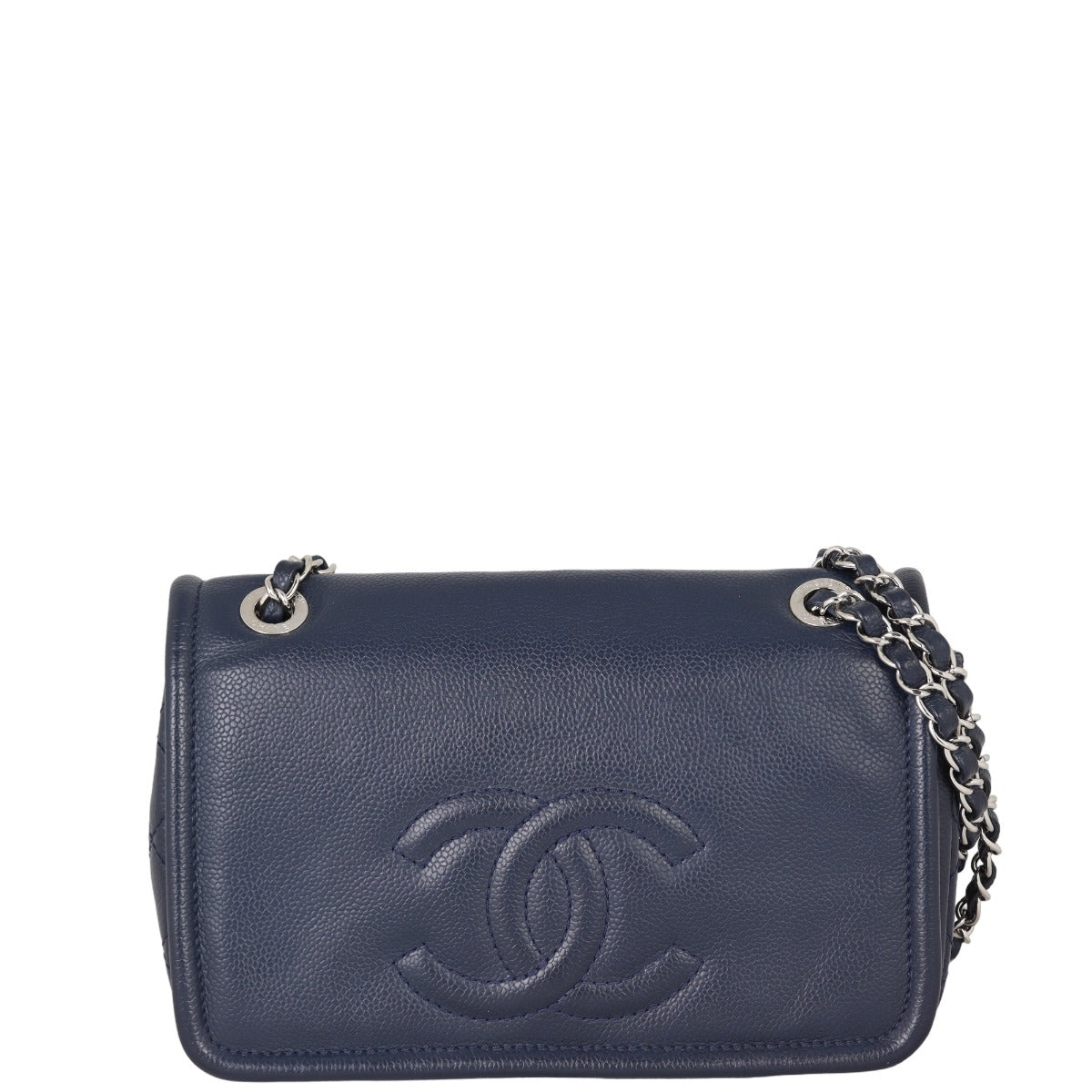 Chanel CC Timeless Flap Bag | Navy Blue