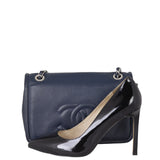 Chanel CC Timeless Flap Bag | Navy Blue
