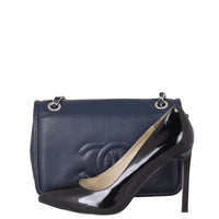 Chanel CC Timeless Flap Bag | Navy Blue