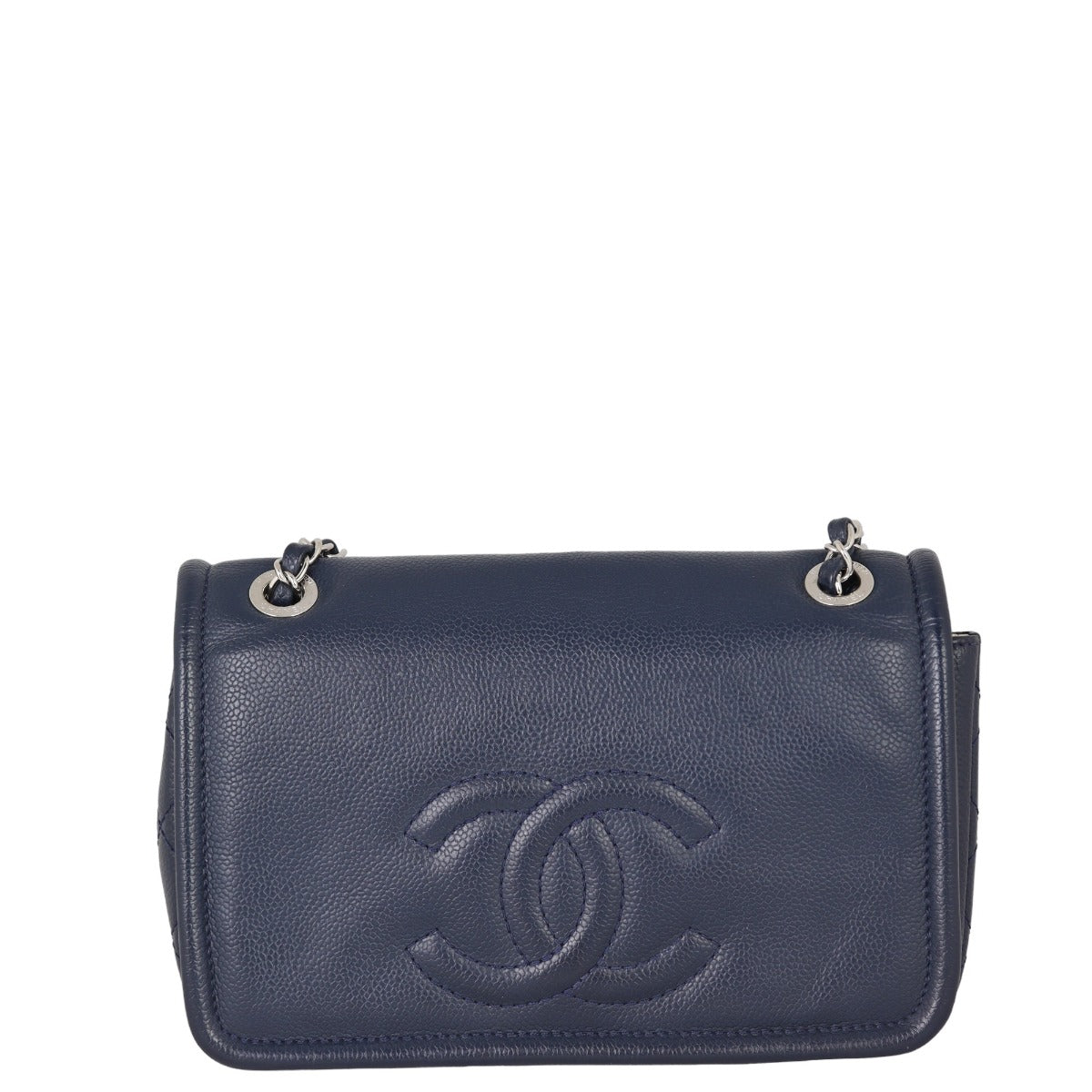 Chanel CC Timeless Flap Bag | Navy Blue