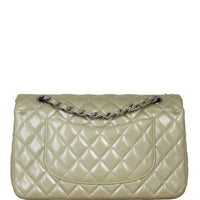 Chanel Classic Double Flap Medium Patent | Metallic Champagne