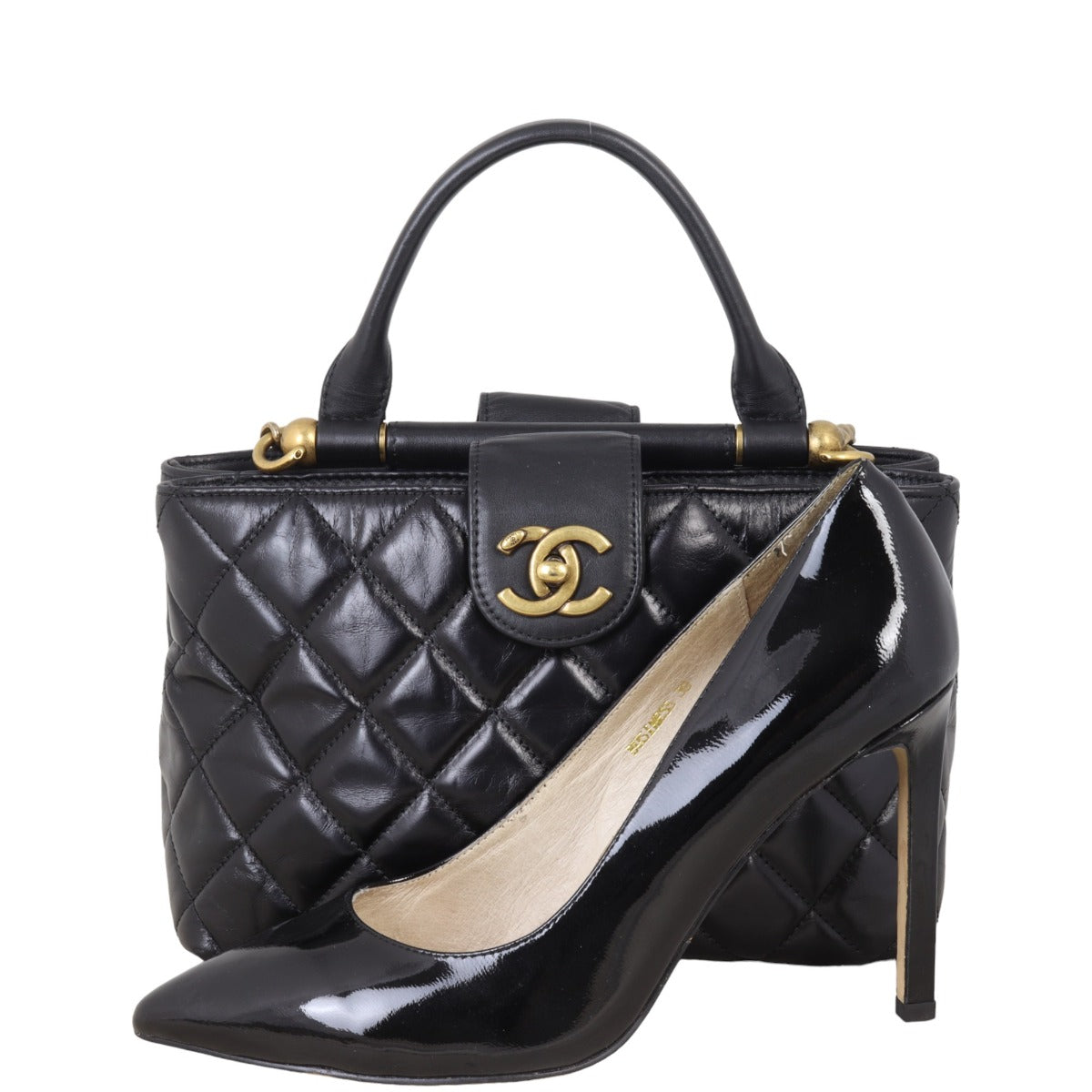 Chanel Gold Bar Tote Small