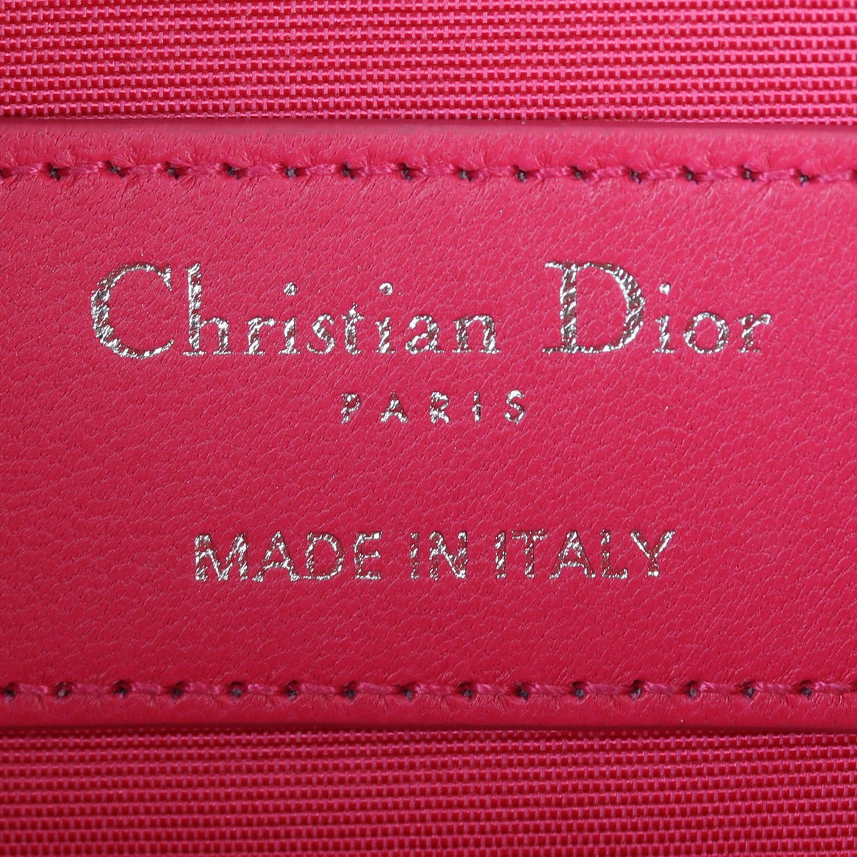Dior Lady Dior Clutch on Chain Interior Stamp