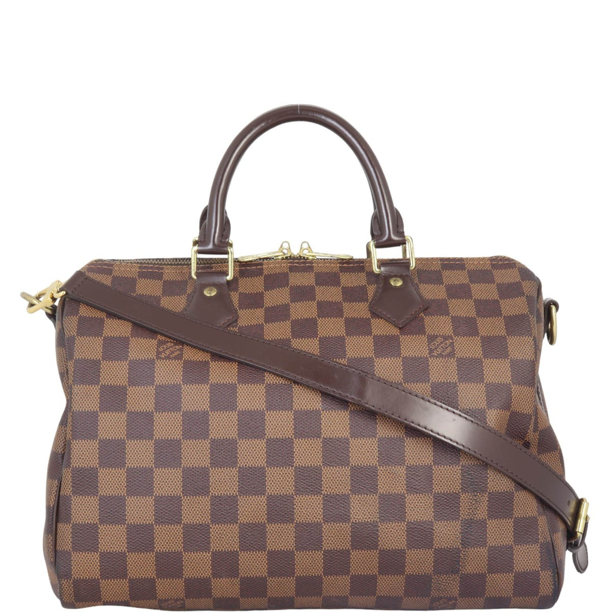 Louis Vuitton Speedy 30 Bandouliere Damier Ebene