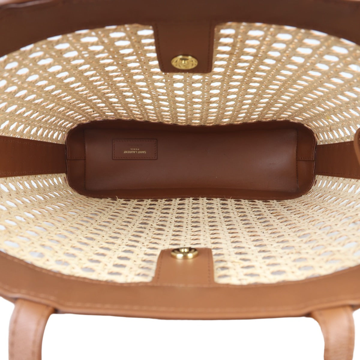 Saint Laurent Shopping Toy Tote Raffia