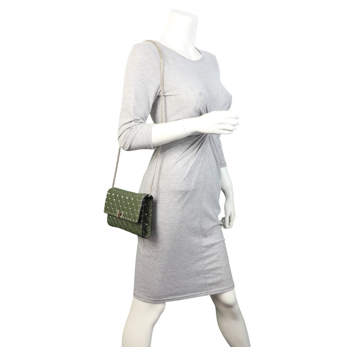 Valentino Rockstud Spike Wallet on Chain