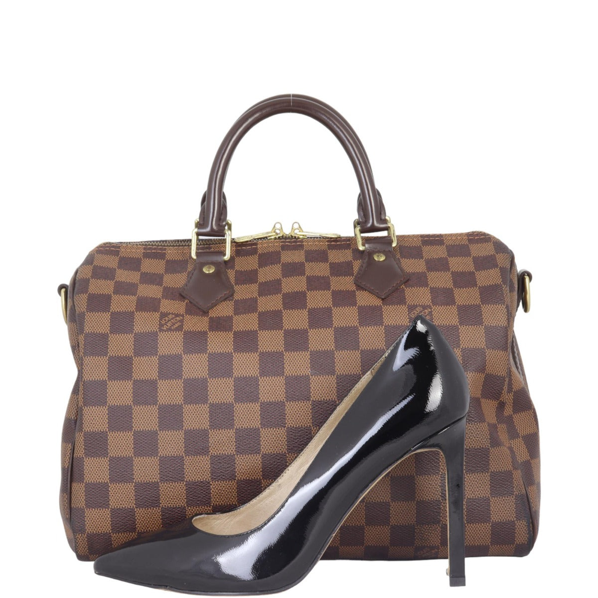 Louis Vuitton Speedy 30 Bandouliere Damier Ebene
