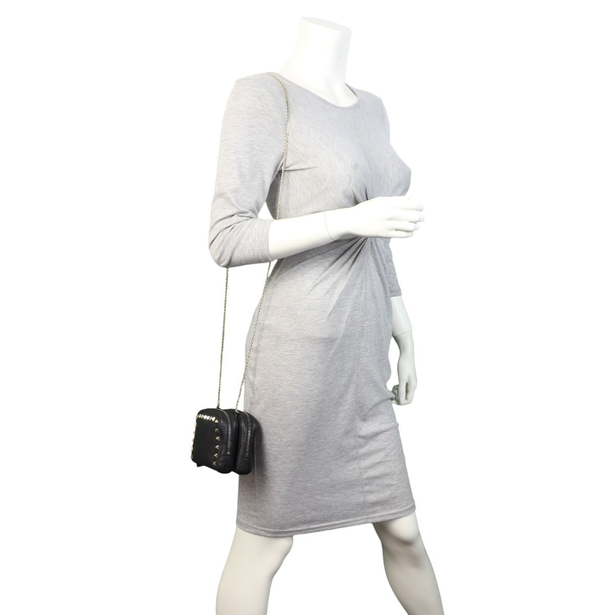 Valentino Rockstud Double Zip crossbody