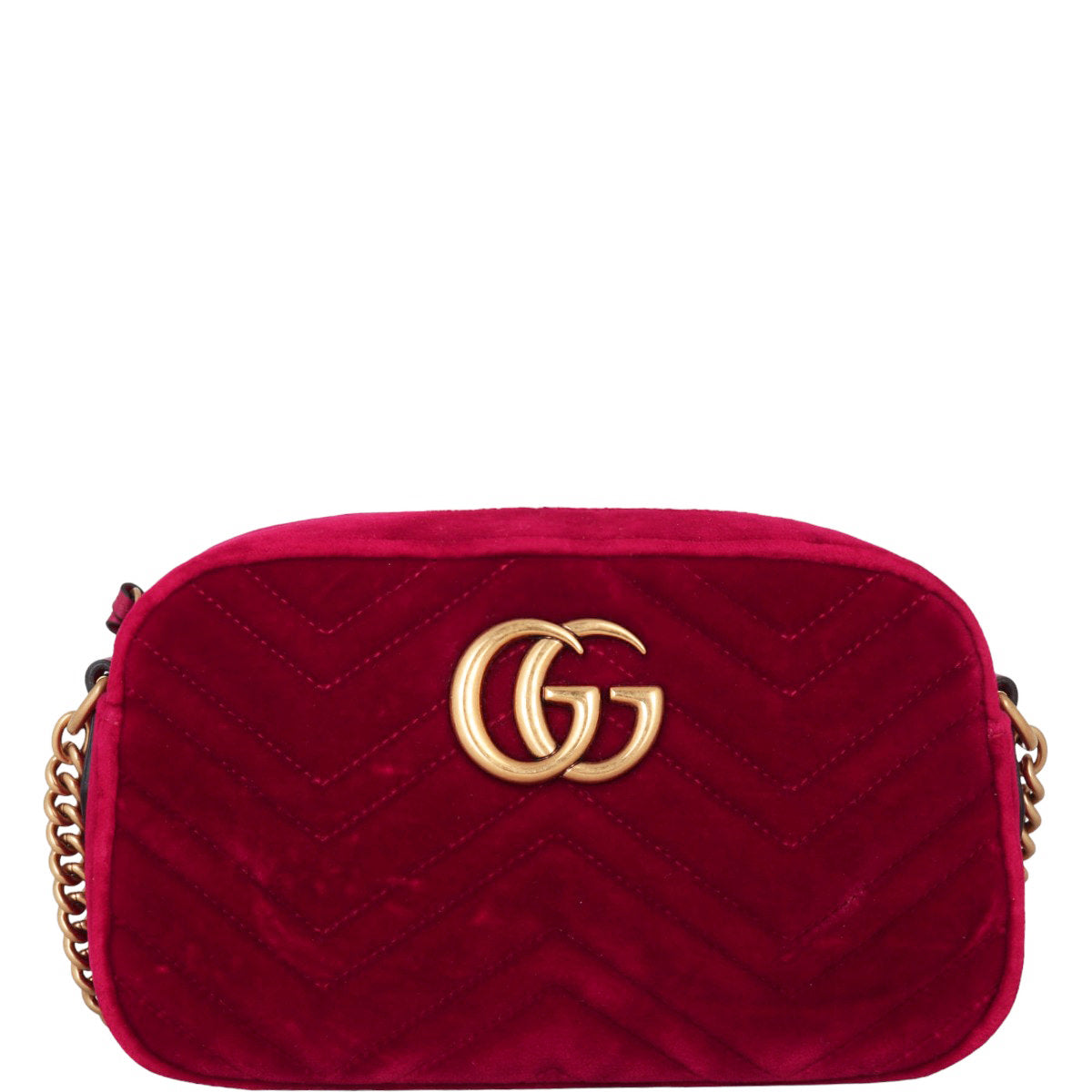 Gucci GG Marmont Velvet Small Camera Bag
