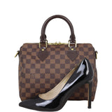 Louis Vuitton Speedy 25 Bandouliere Damier Ebene