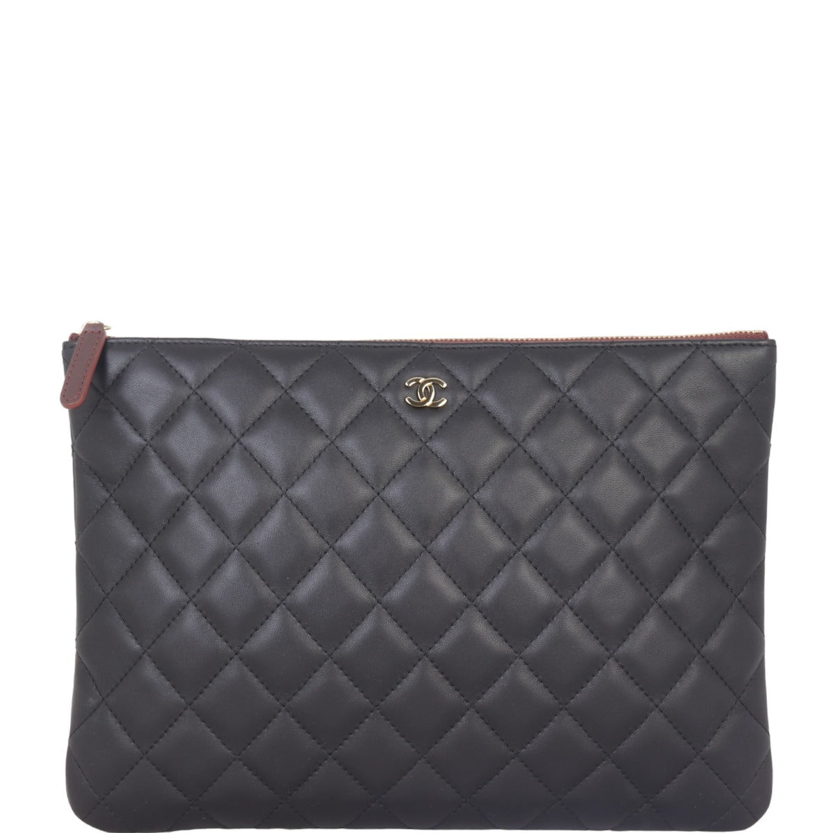 Chanel Classic O-Case Pouch Medium | Gold Hardware