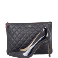 Chanel Classic O-Case Pouch Medium | Gold Hardware