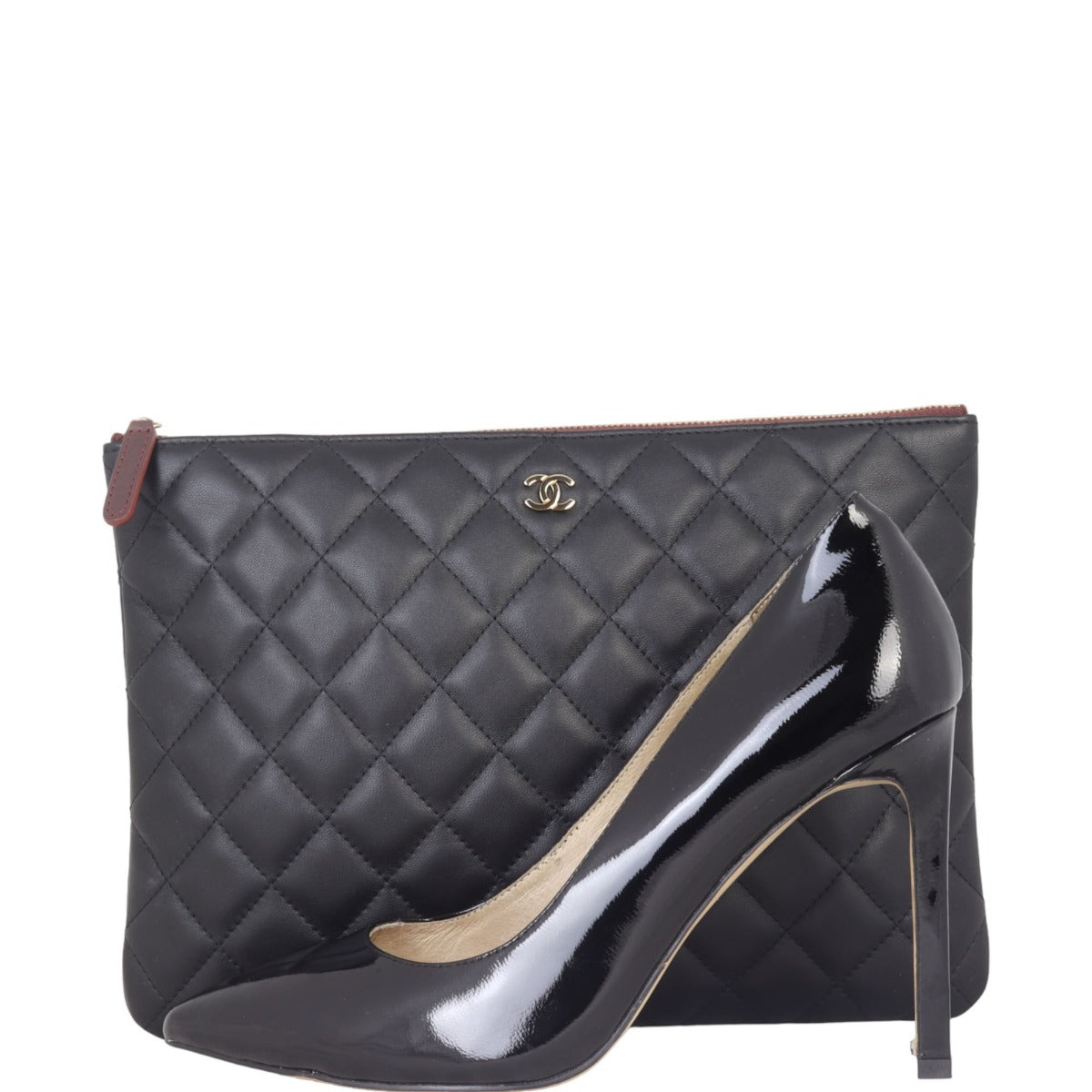 Chanel Classic O-Case Pouch Medium | Gold Hardware