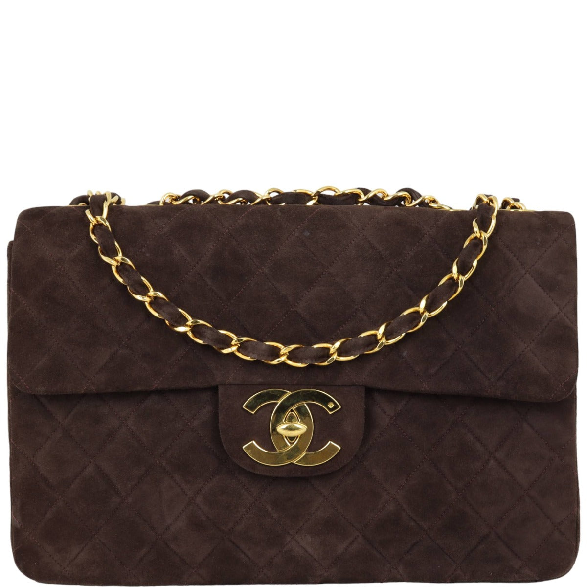 Chanel Maxi Jumbo XL Single Flap Suede