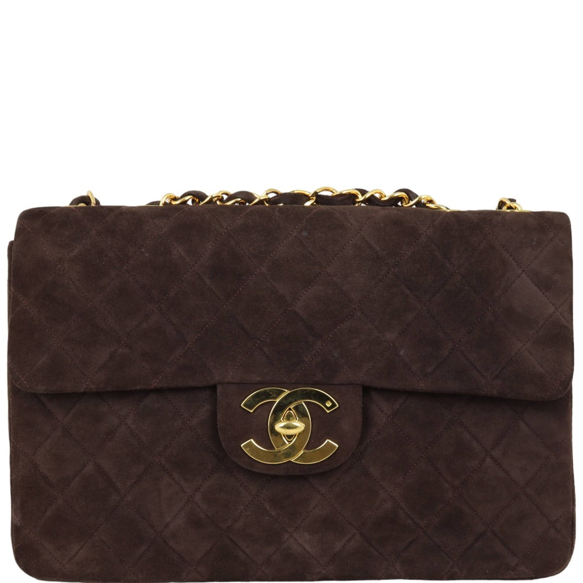 Chanel Maxi Jumbo XL Single Flap Suede