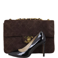 Chanel Maxi Jumbo XL Single Flap Suede