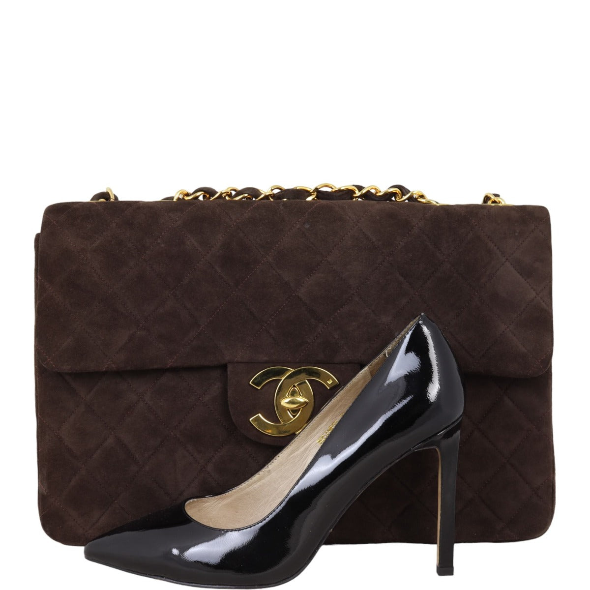 Chanel Maxi Jumbo XL Single Flap Suede