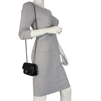 Chanel Classic Flap Mini Rectangular Bag Patent | Black SHW