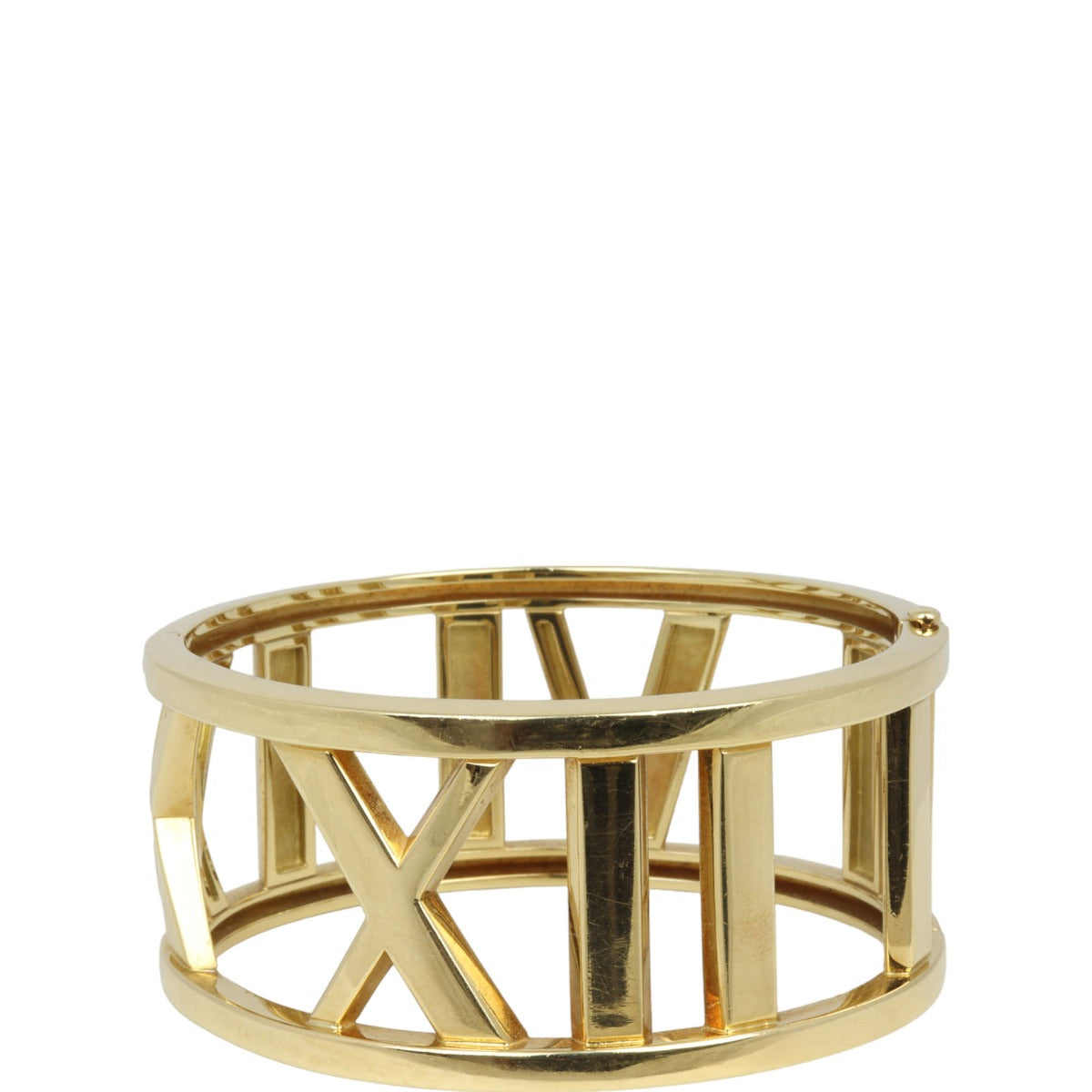 Tiffany & Co. Atlas Wide 18k Yellow Gold Bangle