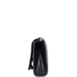 Saint Laurent Kate Tassel Chain Bag Small Croc-Embossed