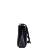 Saint Laurent Kate Tassel Chain Bag Small Croc-Embossed