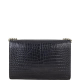 Saint Laurent Kate Tassel Chain Bag Small Croc-Embossed