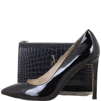 Saint Laurent Kate Tassel Chain Bag Small Croc-Embossed