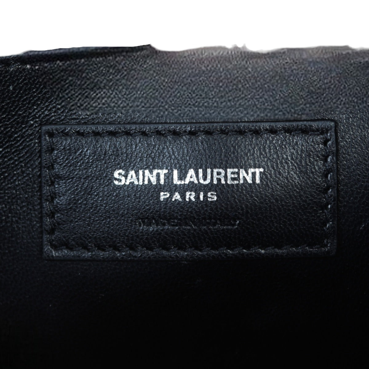 Saint Laurent Kate Tassel Chain Bag Small Croc-Embossed