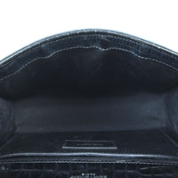 Saint Laurent Kate Tassel Chain Bag Small Croc-Embossed