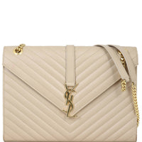 Saint Laurent Matelasse Envelope Large Bag