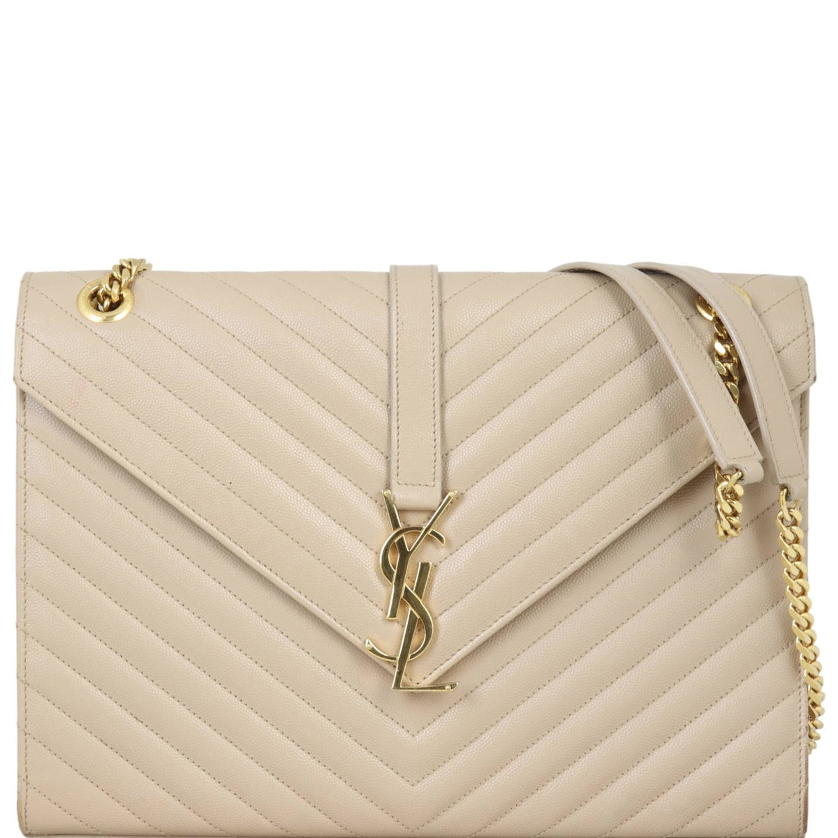 Saint Laurent Matelasse Envelope Large Bag